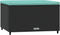 vidaXL - Voetensteunen - 2 - st - met - kussens - poly - rattan - zwart