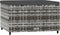 vidaXL - Voetensteunen - 2 - st - met - kussens - poly - rattan - grijs