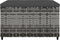 vidaXL - Voetensteunen - 2 - st - met - kussens - poly - rattan - grijs