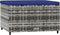 vidaXL - Voetensteunen - 2 - st - met - kussens - poly - rattan - grijs