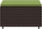 vidaXL - Voetensteunen - 2 - st - met - kussens - poly - rattan - bruin