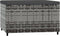 vidaXL - Voetensteunen - 2 - st - met - kussens - poly - rattan - grijs