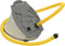 vidaXL - Voetpomp - 26x18 - cm - PP - en - PE - grijs - en - geel