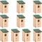 vidaXL - Vogelhuisjes - 10 - st - 12x12x22 - cm - massief - vurenhout