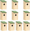 vidaXL - Vogelhuisjes - 10 - st - 12x12x22 - cm - massief - vurenhout