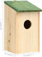 vidaXL - Vogelhuisjes - 10 - st - 12x12x22 - cm - massief - vurenhout