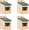 vidaXL - Vogelhuisjes - 4 - st - 12x16x20 - cm - vurenhout