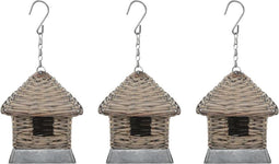 vidaXL - Vogelhuizen - 3 - st - wicker
