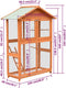 vidaXL Vogelkooi 125.5x59.5x164 cm massief grenen- en vurenhout
