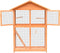 vidaXL Vogelkooi 125.5x59.5x164 cm massief grenen- en vurenhout