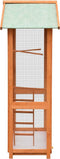 vidaXL Vogelkooi 125.5x59.5x164 cm massief grenen- en vurenhout