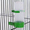 vidaXL Vogelkooi 54x54x146 cm staal zwart