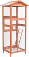 vidaXL - Vogelkooi - 68x62x166 - cm - massief - vurenhout