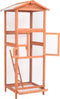 vidaXL - Vogelkooi - 68x62x166 - cm - massief - vurenhout