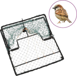 vidaXL - Vogelval - 34x32 - cm - staal - groen
