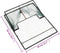 vidaXL - Vogelval - 50x40 - cm - staal - groen