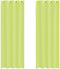 vidaXL - Voile - Gordijnen - met - doorvoertules - 2 - st - 140x300 - cm - appelgroen