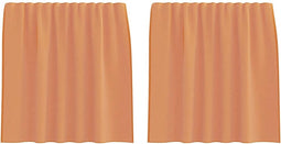 vidaXL - Voile - gordijnen - met - lussen - 2 - st - terracotta - 140x140 - cm