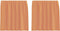 vidaXL - Voile - gordijnen - met - lussen - 2 - st - terracotta - 140x140 - cm