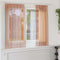 vidaXL - Voile - gordijnen - met - lussen - 2 - st - terracotta - 140x140 - cm