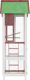 vidaXL Volière 60x58,5x160 cm massief grenenhout mokkakleurig