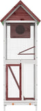 vidaXL Volière 60x58,5x160 cm massief grenenhout mokkakleurig