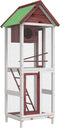 vidaXL Volière 60x58,5x160 cm massief grenenhout mokkakleurig