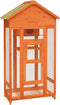 vidaXL Volière 91,5x53x170 cm massief grenenhout bruin