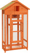 vidaXL Volière 91,5x53x170 cm massief grenenhout bruin