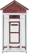 vidaXL Volière 91,5x53x170 cm massief grenenhout mokkakleurig