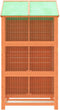 vidaXL Volière 97x81x152 cm massief grenenhout bruin