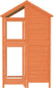 vidaXL Volière 97x81x152 cm massief grenenhout bruin