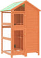 vidaXL Volière 97x81x152 cm massief grenenhout bruin