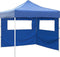 vidaXL - Vouwtent - met - 2 - wanden - 3x3 - m - blauw