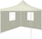 vidaXL - Vouwtent - met - 2 - wanden - 3x3 - m - crème