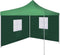 vidaXL - Vouwtent - met - 2 - wanden - 3x3 - m - groen