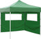 vidaXL - Vouwtent - met - 2 - wanden - 3x3 - m - groen