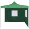 vidaXL - Vouwtent - met - 2 - wanden - 3x3 - m - groen