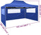 vidaXL - Vouwtent - met - 3 - wanden - 3x4,5 - m - blauw