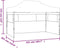 vidaXL - Vouwtent - met - 3 - wanden - 3x4,5 - m - crème
