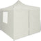 vidaXL - Vouwtent - met - 4 - zijwanden - 3x3 - m - crème