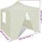 vidaXL - Vouwtent - met - 4 - zijwanden - 3x3 - m - crème