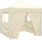 vidaXL - Vouwtent - met - 4 - zijwanden - 3x3 - m - crème
