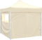 vidaXL - Vouwtent - met - 4 - zijwanden - 3x3 - m - crème