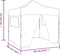 vidaXL - Vouwtent - met - 4 - zijwanden - 3x3 - m - crème