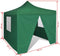 vidaXL - Vouwtent - met - 4 - zijwanden - 3x3 - m - groen