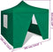 vidaXL - Vouwtent - met - 4 - zijwanden - 3x3 - m - groen