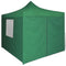 vidaXL - Vouwtent - met - 4 - zijwanden - 3x3 - m - groen
