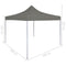 vidaXL - Vouwtent - pop-up - 3x3 - m - antraciet