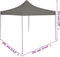 vidaXL - Vouwtent - pop-up - 3x3 - m - antraciet